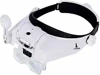 Lupa Cabeça Lorben Led 6 Lentes estética leitura eletrônica GT942