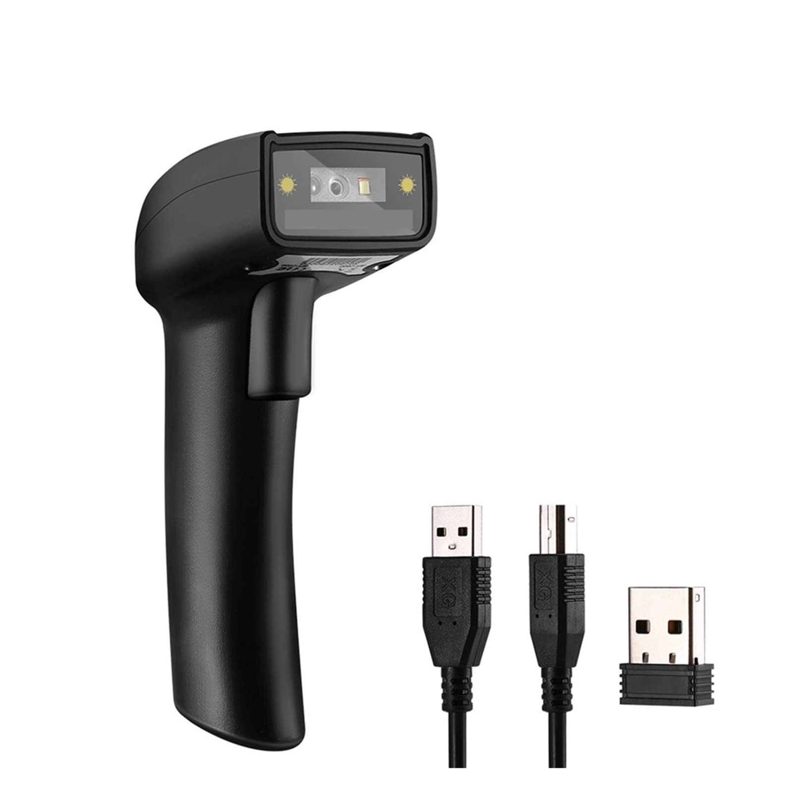 LNHHG Scanner 1D 2D QR Handheld Barcode Scanner 2-in-1Connection Prefix/Suffix Digits Barcode Reader Scanner