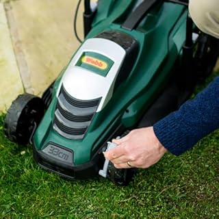 Webb Classic WEER33 Electric Rotary Lawnmower with 5 Cutting Heights, 33cm Cutting Width and 35L Collection Bag - Voted Best Buy Budget Mower by BBC Gardener’s World - 3 Year Guarantee