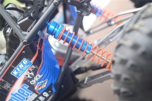 Axial RR10 Bomber Upgrade Parts Aluminum Front/Rear Adjustable Spring Damper (105mm) - 1Pr Set Blue