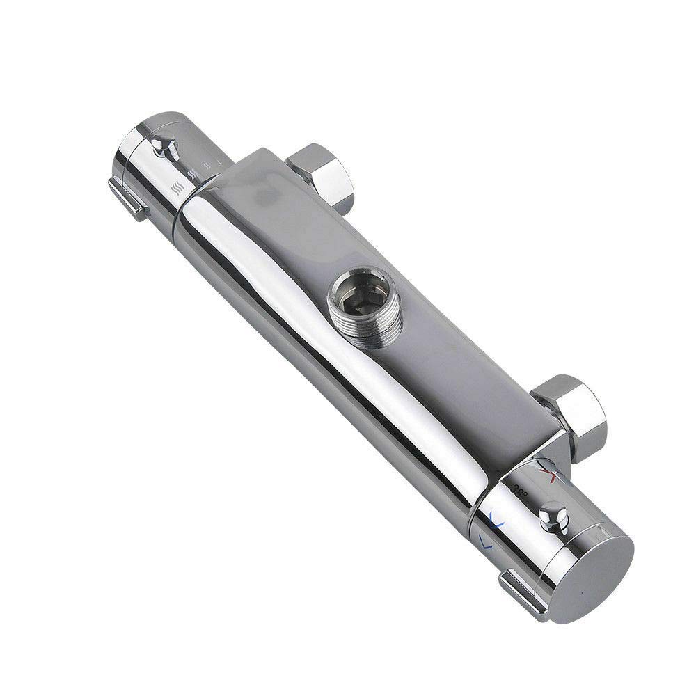 Termostato per doccia da bagno, miscelatore termostatico, per vasca da bagno, miscelatore da parete, per doccia, termostato, 50 – 80 ℃