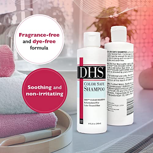 Dhs Color Safe Shampoo - Women’s And Men’s Shampoo For Color Treated Hair / Unscented Color Protecting Shampoo Cleans Hair And Preserves Color / Paraben-Free, Fragrance-Free, And Dye-Free / 8Oz #TOP3