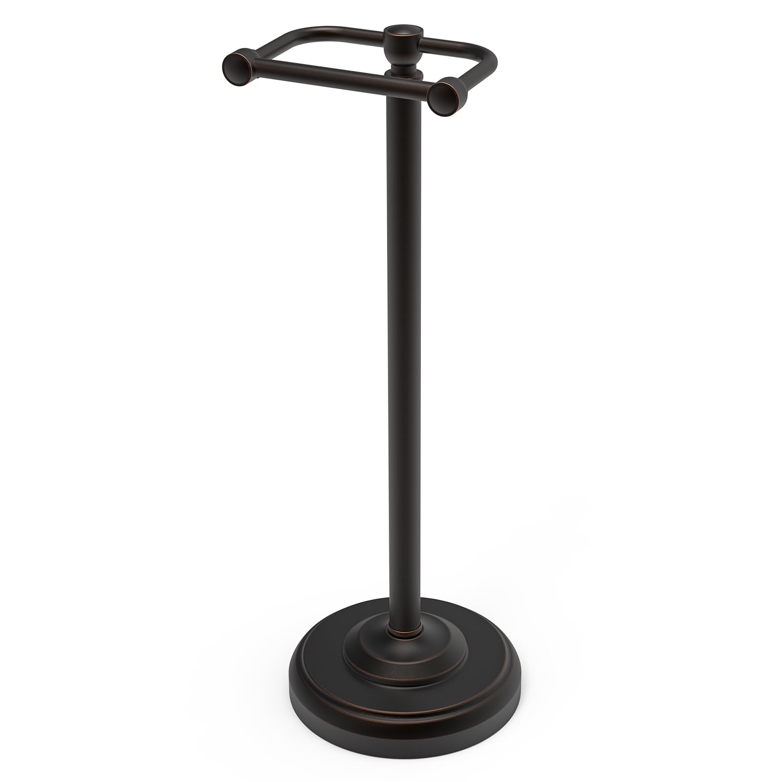Toilet Paper Holder Stand,Free Standing Toilet Paper Holder,Modern Post Pivoting Toilet Paper Stand with Stable Weighted Base,SUS304 Stainless Steel Tissue Roll Holder Stand for Bathroom,Brushed Gold — Amazon image 10