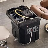 Head Spa Equipment, Mobiles Shampoo-Becken mit Wasserzirkulation und Wasserspeicherfunktion, Tragbares thermostatisches Kopfbadewanne