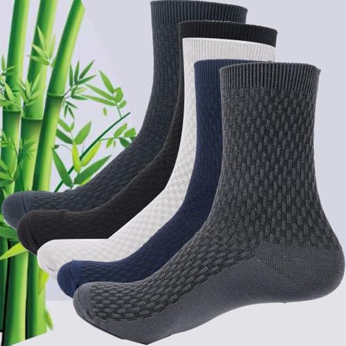 5pairs Solid Color Socks Business Breathable Men Women Elastic Socks Casual Man Dress Sock