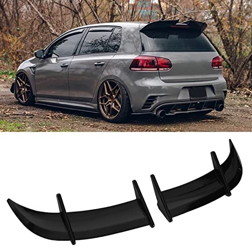 Alerón Trasero Banapoy, Estilo AK, ABS Negro Brillante, Compatible con Modelos MK6 GTI/R-Line