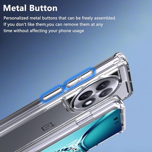Image of IQShield EvoClear Back cover Case For Oneplus 11R Shockproof Bumper Protective Covers Cases, Anti-Scratch Hard PC, for Women, Men - Clear