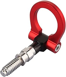 Heart Horse Universal Racing Towing Car Tow Hook for B-mw 1 3 5 Series E39 E70 E71 E81 E82 E88 E90 E91 E92 E93, Auto Aluminum Trailer Ring Car