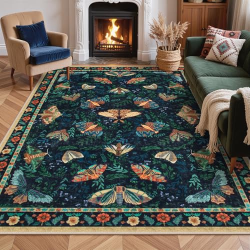 Tapete decorativo Lahome Villette 8x10 azul miniatura 1