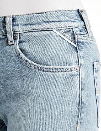 Vêtements Replay Pantalon AKEME COUPE STRAIGHT LOW WAIST Original pour Femme - vue 7
