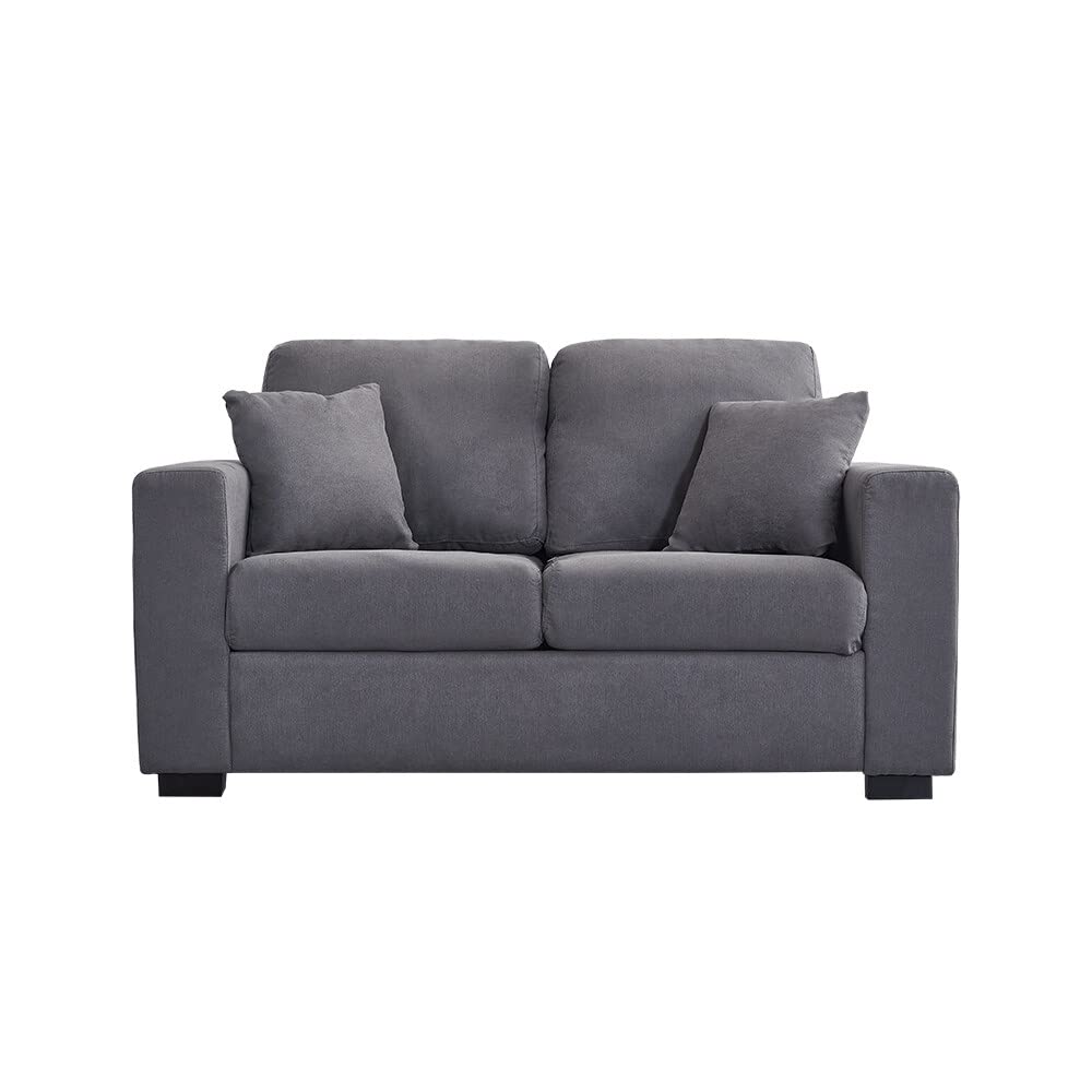 Sponsored Ad – Panana Fabric Sofa 2 Seater Settee Upholstered Couch Living Room Furniture in Grey