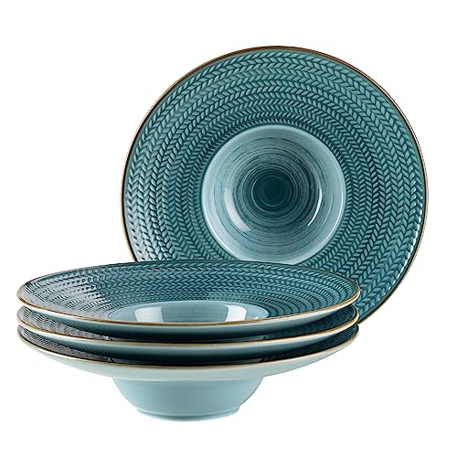 MÄSER Prosepero, Pastateller Set aus 4 handbemalten Tellern in...