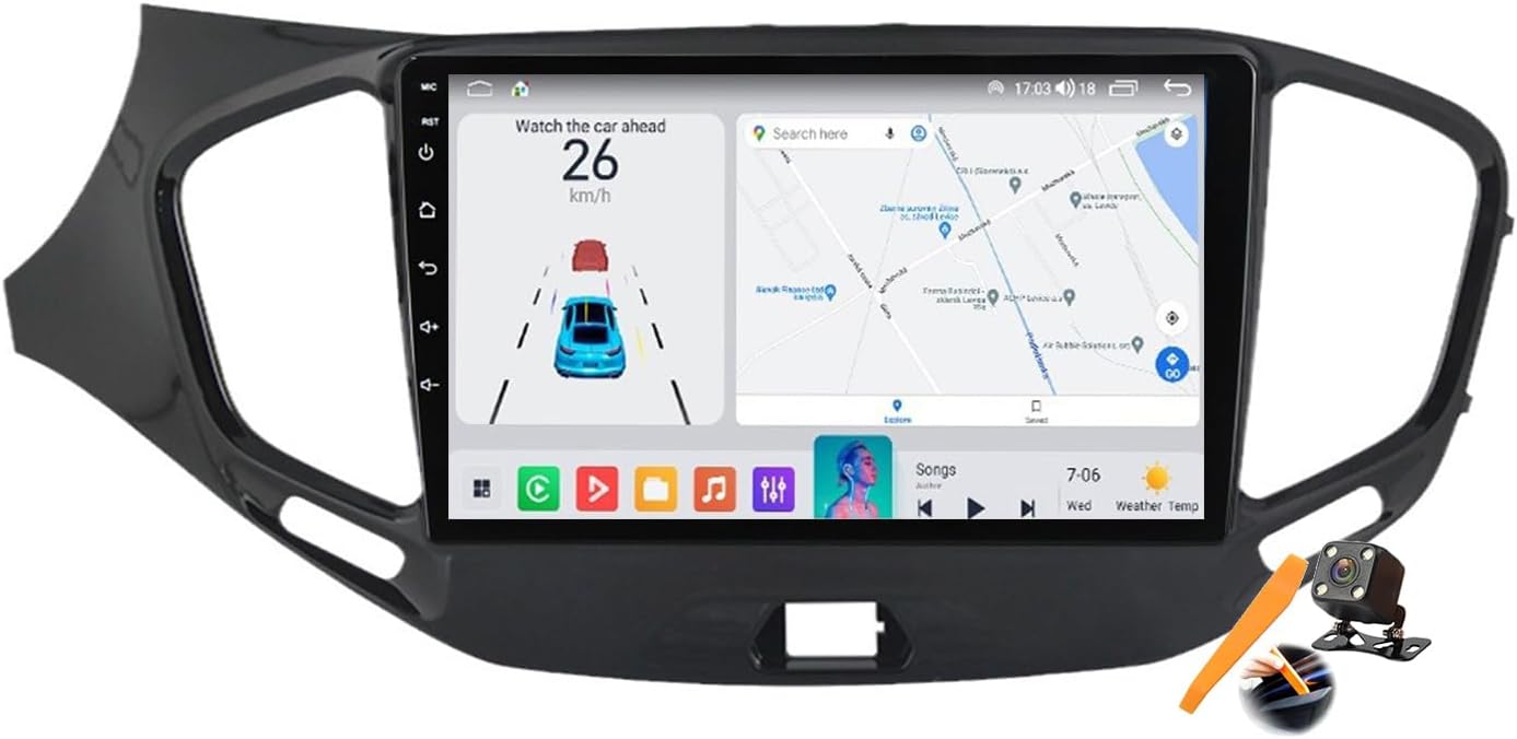 Android 15.0 Car Stereo Replacement for Vesta 2015-2020 Radio GPS Sat Navigation 9'' Touchscreen DVD Multimedia Video Player FM BT Receiver with Android Auto Carplay,Y200s~2/64gb