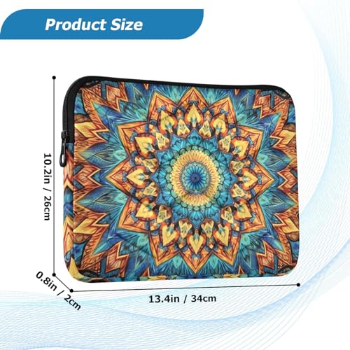 Funda para portátil 13-14 pulgadas impermeable naranja azul miniatura 3