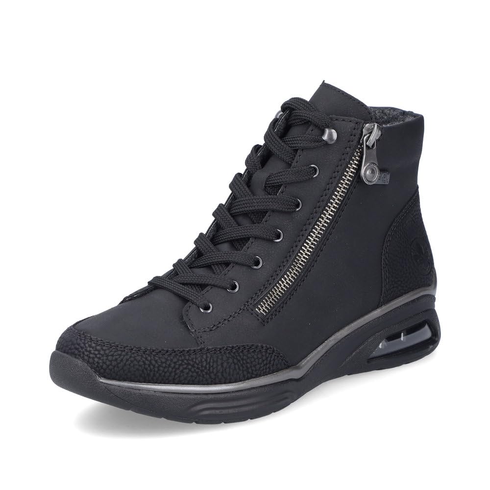 Rieker RiekerTEX M5610 Women's Lace-Up Ankle Boots Loose Inlay Water-Repellent, Black 00, 3.5 UK