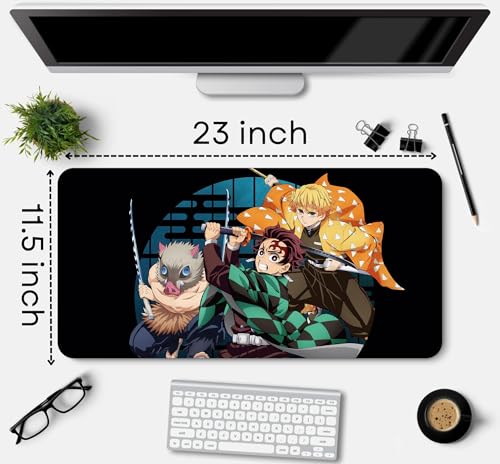 Image of Extra Large Non-Slip Gaming Mouse Pad (23x11.5 in) - Extended Desktop Mat for Computer Keyboard and Mouse (18-KEYPAD)