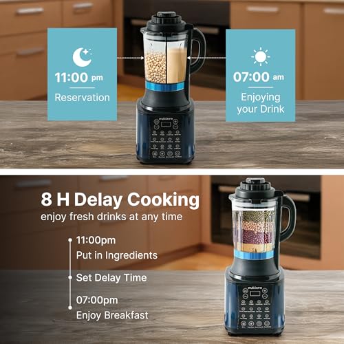 Image of FUMATO 10 in 1 Professional Blender 1.75L | 10 Presets with Keep Warm Function | Suitable for Soup, Juice, Nut Milk, Baby Food, Tea | Powerful 100% Copper Motor | 800W