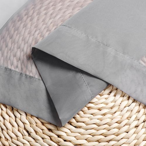 Image of Chyhomenyc Charcoal Grey Sheer Valances for Windows - Light Filtering Small Kitchen Curtains, Rod Pocket Short Top Window Treatment Decor for Living Room Bathroom Basement, 42Wx16L inches, 2 Panels