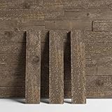 BARNWOODUSA Real Reclaimed Wood Planks â€“ Easy Nail-Up Shiplap Panels for Rustic Wood Wall Paneling â€“ Farmhouse Style DIY Accent Wall â€“ Made in USA (Espresso Brown, 10 Square Feet)