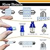 YOGEIER Car Led Bulb, Car Led Combination Set of 24 Sets, Used for Car Interior Lights, Indoor Map Dome Lights, Trunk Lights, License Lights, Etc. (Blue) #3