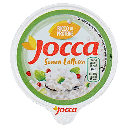 Jocca senza Lattosio, 175g, Fiocchi di Latte Cremosi, Ideale per Persone Intolleranti al Lattosio, Ricco di Proteine