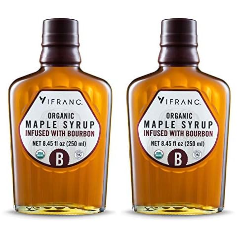 Vifranc Organic Infused Maple Syrup, Bourbon, 8.45 Ounce (Pack of 2) Cover