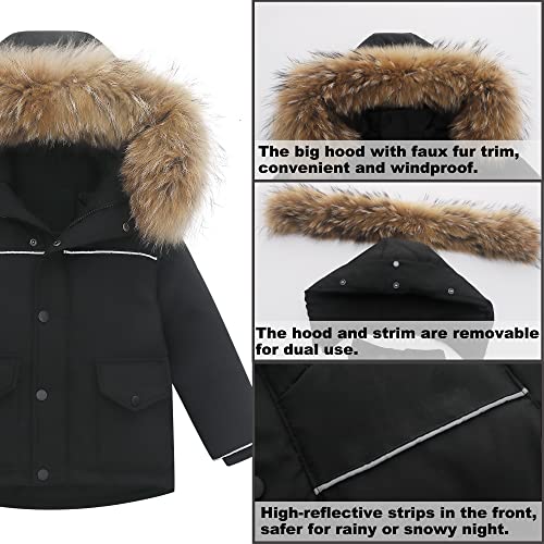 Image of Kids 2-Piece Snowsuit Toddler Baby Boys Girls Winter Wear Ski Jacket & Snow Bib Pants Ski Suit, 1-6 Years
