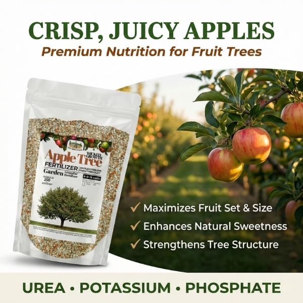 Old Cobblers Farm™ Wicked Growth Apple Tree Fertilizer - Boost Fruit Yield & Tree Health, Enhanced with Nutrients for Lush Growth – for All Apple Varieties (5 lbs | 10 lbs | 15 lbs | 20 lbs) (10 lb)