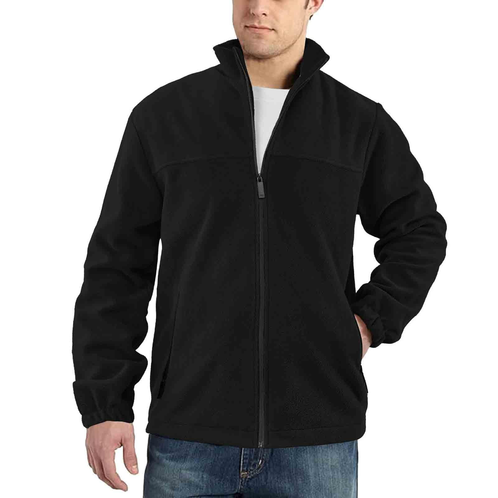Giacca Pile Polare Uomo Sherpa Felpa Calda Con Zip Manica Lunga Sweatshirt | Tessuto pile soffice, interno sherpa termico, zip frontale, manica lunga, vestibilità regular, comfort quotidiano uomo
