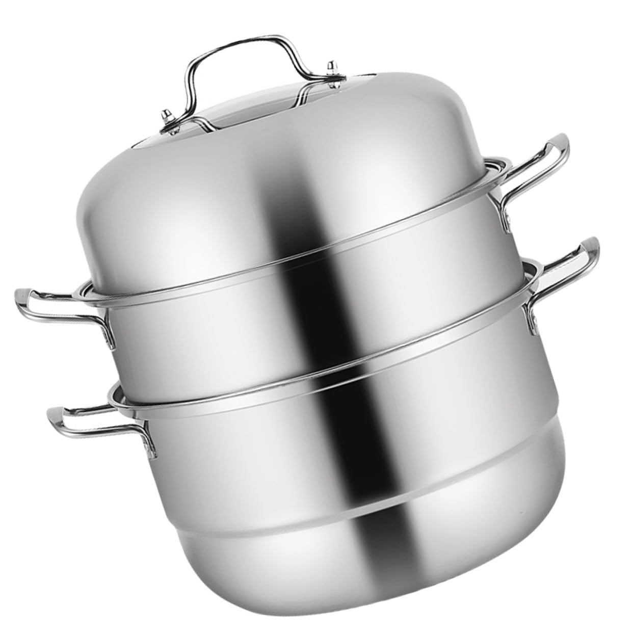 Dampfgarer für Hausgebrauch 28cm Edelstahl, Induktionsgeeignet
