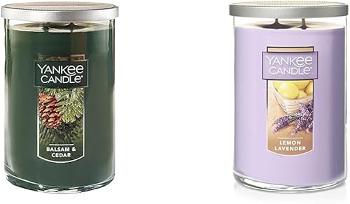 Miniatura 1 de Yankee Candle Velas grandes de 2 mechas de bálsamo y cedro y lavanda limón