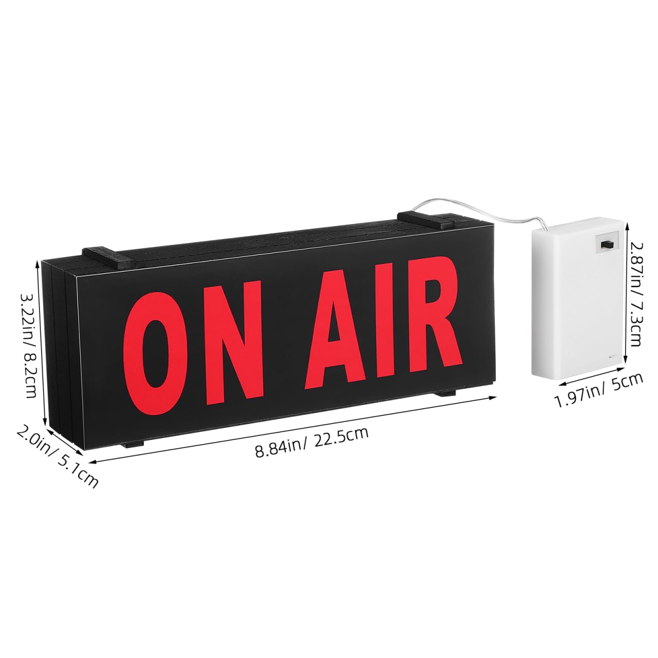 OSALADI Panneau Lumineux À Led on Air Signal D'Avertissement Pour Bureau Et Studio Lumière Douce Sans Éblouissement Compact Et Léger Idéal Pour Décoration Intérieure Et Diffusion En Direct