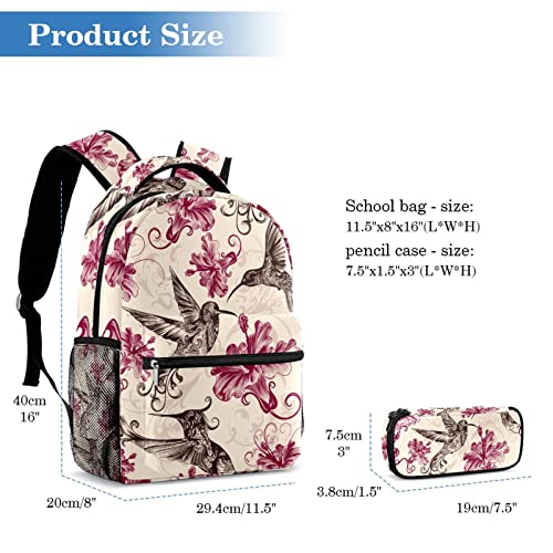 Sac à dos de voyage avec étui à stylos motif léopard unique - 2
