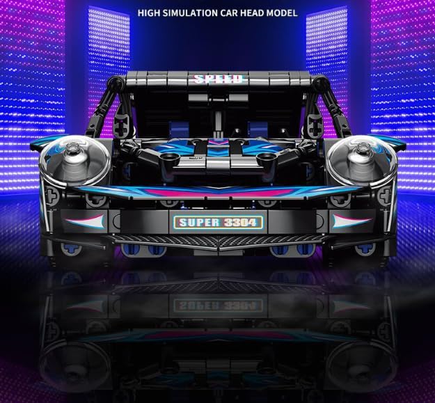 KeKeDuo Racing Car Model Building Set, 540Pcs Supercar Model Engineering Toy - Image 3
