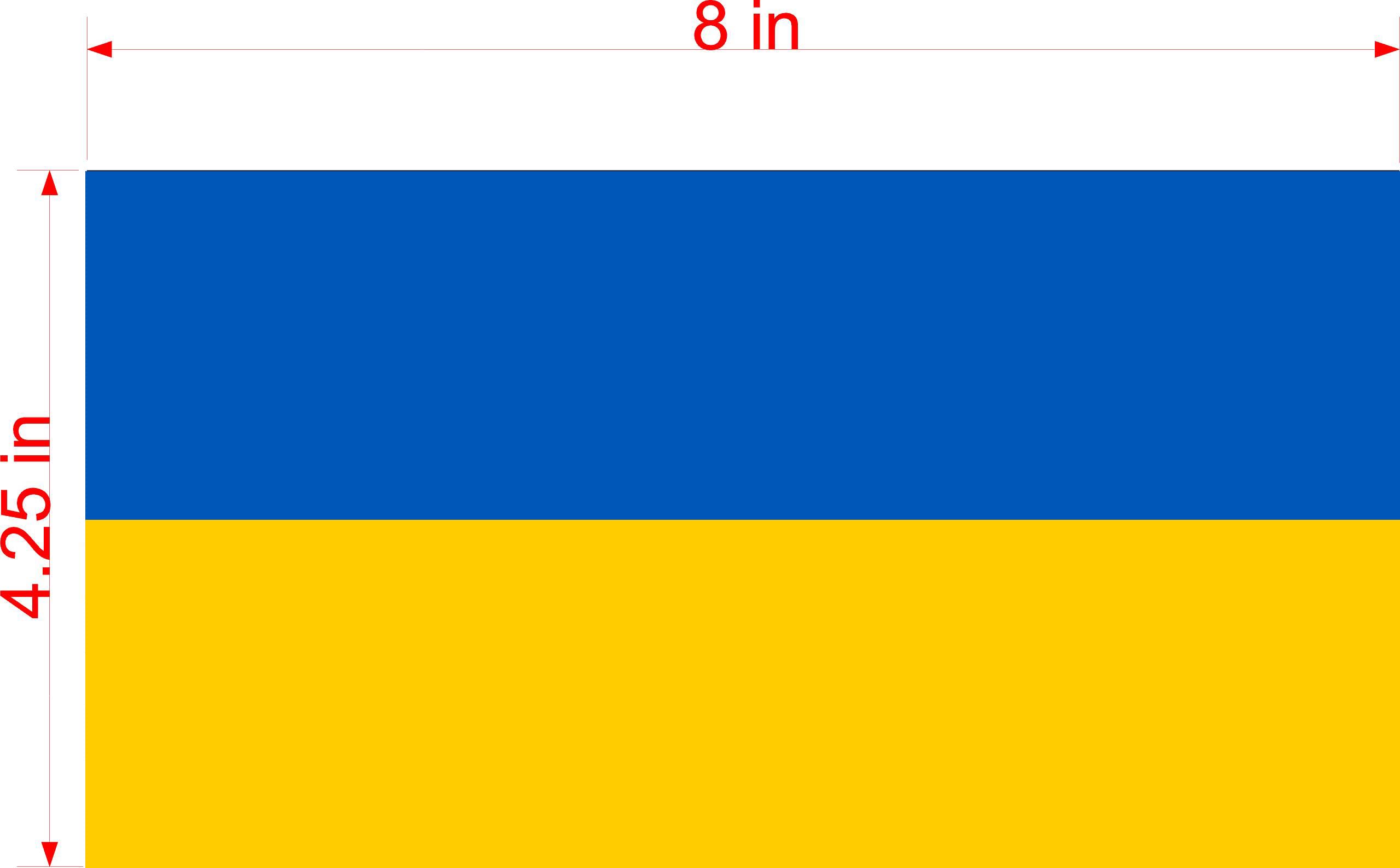 Ukraine Flag SUPPORT Car Magnet Magnetic Bumper Sticker 4.25