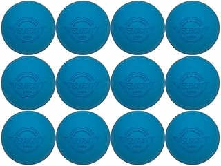 Velocity Pelotas de práctica de lacrosse - Paquetes de 1, 2, 3, 6, 12, 18, 24, 36, 60 y 120 unidades, tamaño y peso oficiales, color azul claro