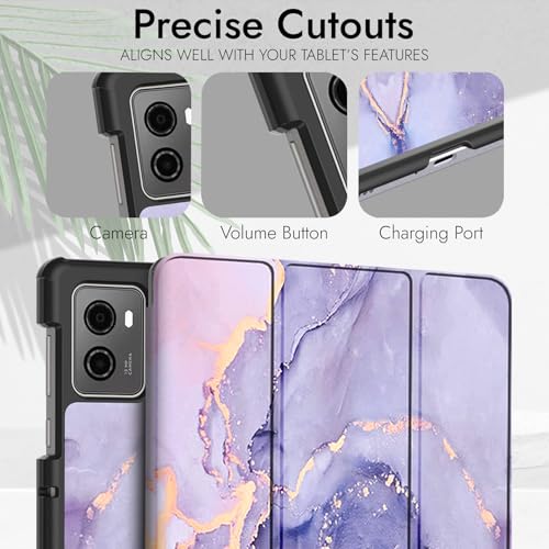 Image of Robustrion Cover for Lenovo Legion 8.8 inch Cover Case, Trifold Flip Cover for Lenovo Legion 8.8 inch Tablet [ Auto Sleep Wake Support] - Marble Lilac
