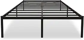 Estrutura De Cama De Metal, Não Precisa de Box Spring,Com Espaço De Armazenamen Cor Preto (QUEEN)