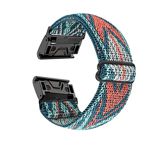 Bracelet montre 26mm Garmin Descent MK2 nylon tressé robuste de taille XL