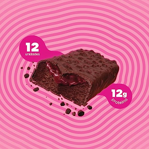 Barra de Proteína BOLD Snacks Thin Trufa de Morango (12g de Proteína) - Caixa com 12 unidades