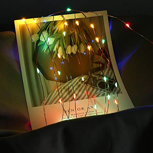 Andoer Carga USB portátil INS Estrelas do céu Decoração piscando 5 metros 50 lâmpadas 8 funções de l