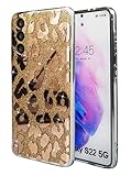 Leopard Case for Samsung Galaxy S22 5G 6.2 inch 2022 Released [Not for Any Other Modes] Shiny Gold G