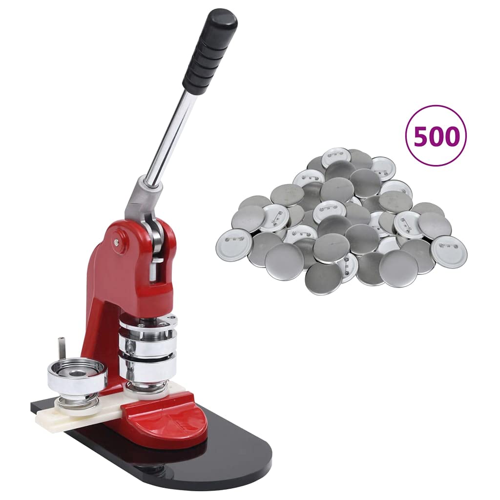 Macchina per bottoni con 500 pezzi da 25 mm, macchina artigianale per fai da te, forniture per il fai da te, per bambini e adulti, accessori per il tempo libero creativo