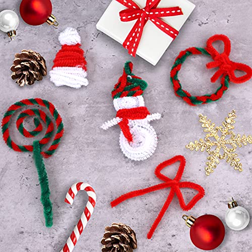 500 Pezzi Natalizi Scovolini in Ciniglia Steli per...