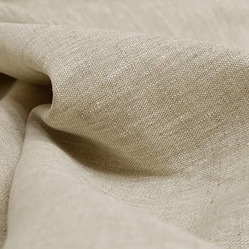 artapisserie.fr Tissu 100% Lin Coloris Naturel 240g/m² Largeur 150 cm, Vendu au mètre pour Canevas, Habillement et Décoration