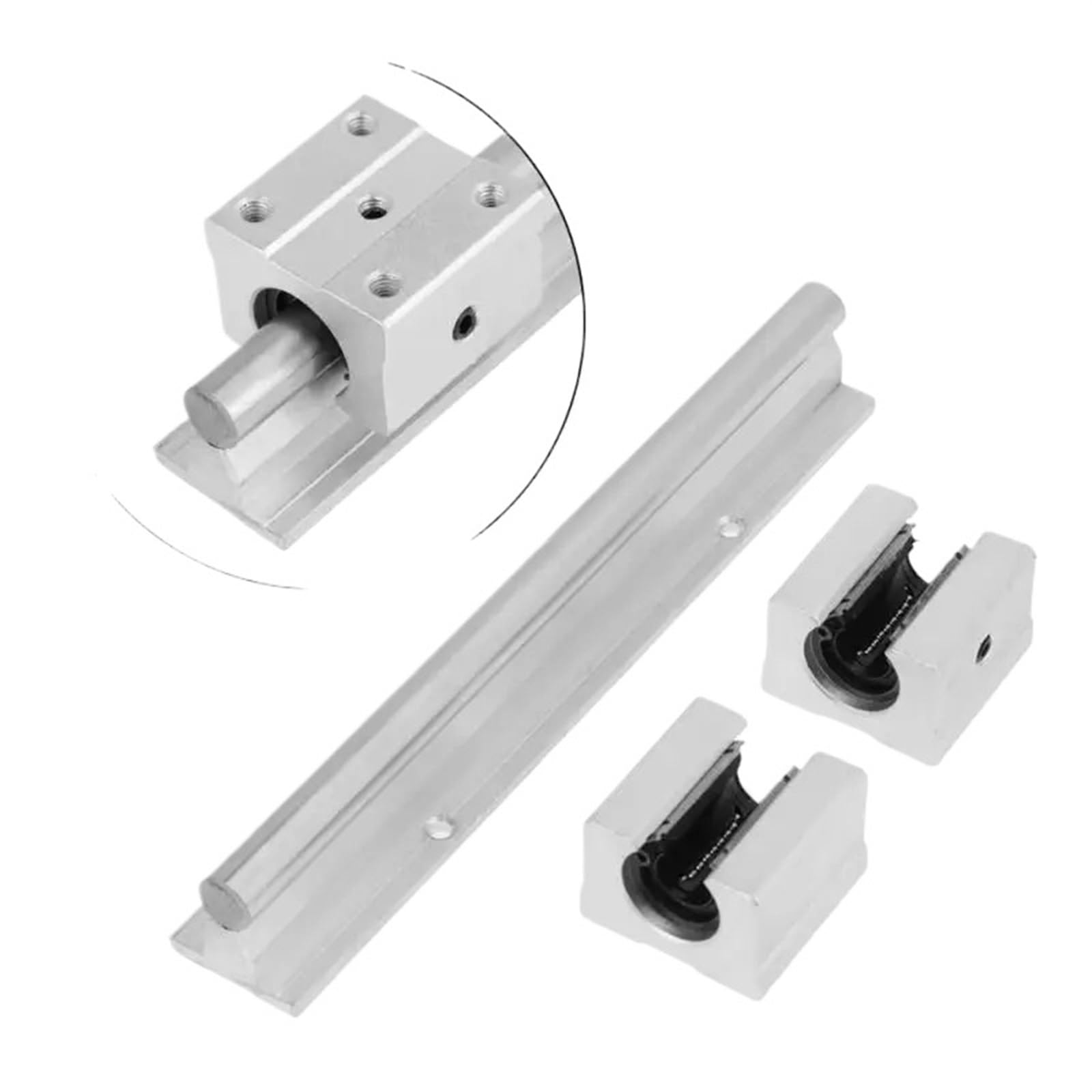 2PCS SBR10 Liniowy Poradnik 700-500 mm dowolna długość 10 mm linearowe szyny 4PCS SBR10UU ROUTER BLOUT BALL (200 mm)