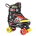 Hikole Patin à roulettes Taille réglable pour Enfant Rollers Quad Respirant Confortable pour Patinage Filles Rose Noir
