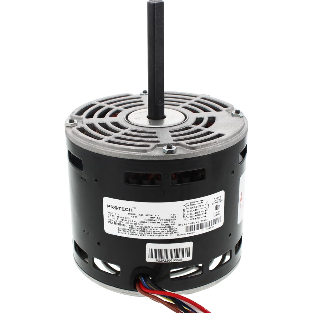 Rheem OEM Furnace Blower Motor Replacement - 51-24043-01, 115 Volt