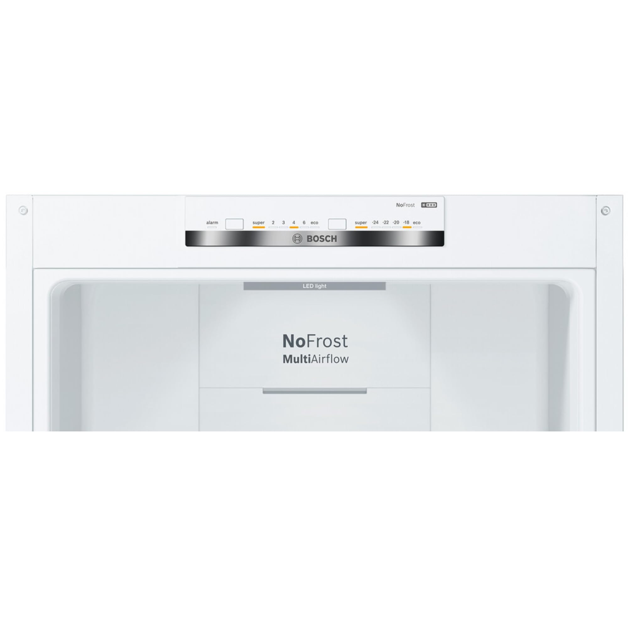 Bosch - Frigorífico Combinado, Libre Instalación, Serie 4, 60 cm de ancho, Total NoFrost, Blanco, KGN362WED