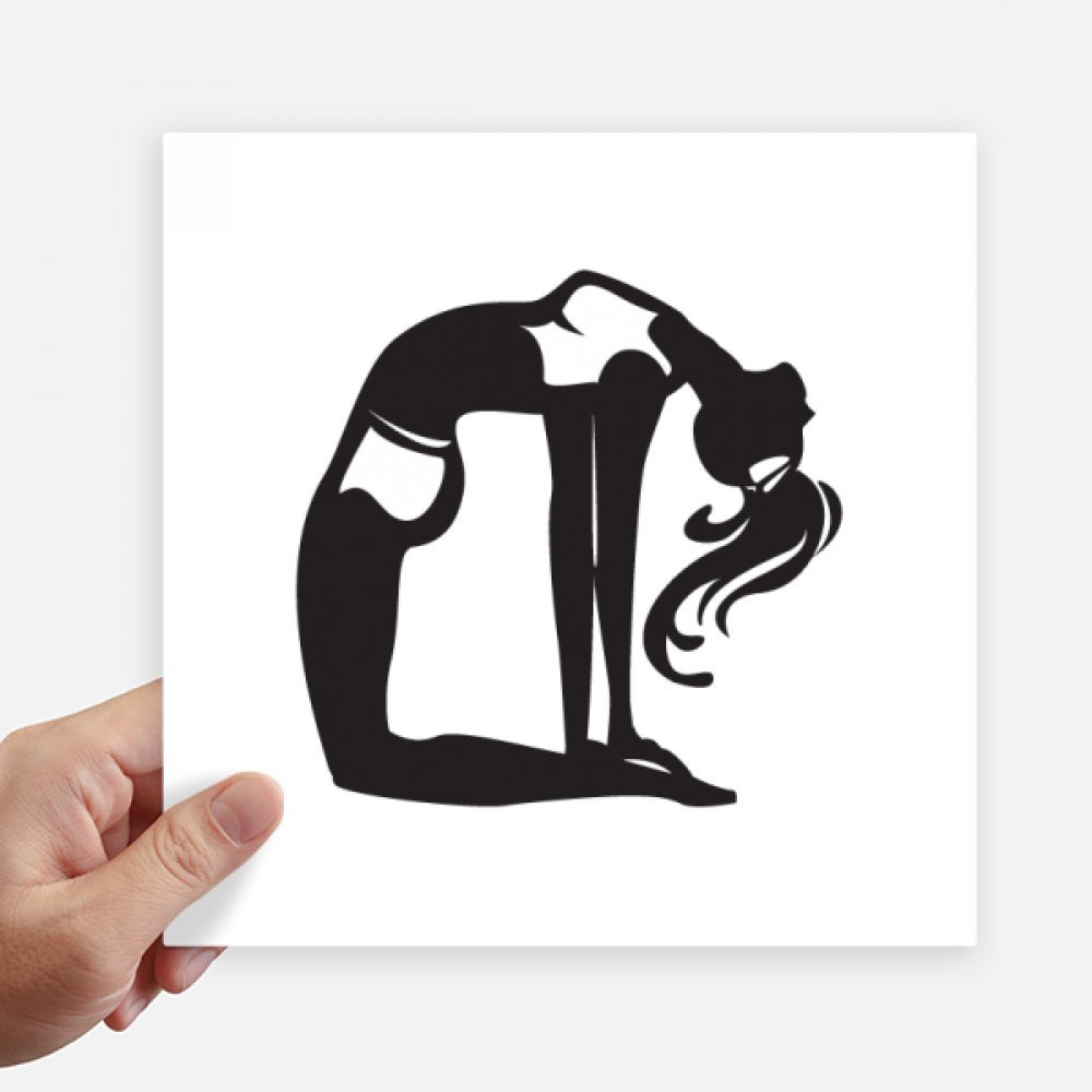 Autocollant yoga pour mur et gourde | Stick carré zen
